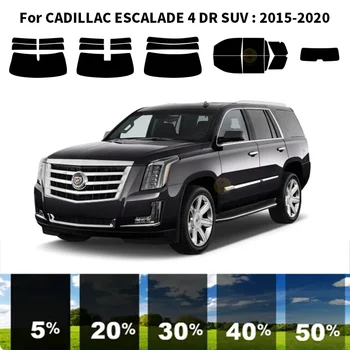 Предварительно Обработанная нанокерамика car UV Window Tint Kit Автомобильная Оконная Пленка Для CADILLAC ESCALADE 4 DR SUV 2015-2020