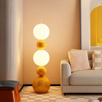 Высококачественная торшер из тыквы в виде тыквы для гостиной, художественное оформление дивана, прикроватная тумбочка для спальни, вертикальная декоративная лампа