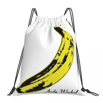 Рюкзак Andy Warhol Banana Velvet Underground С завязками на шнурках Карманная спортивная сумка Сумка для книг для мужчин и женщин Школьная