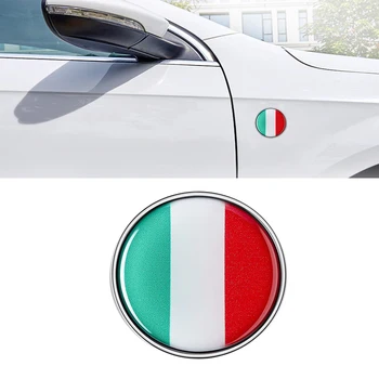Автомобильные наклейки с флагом Италии Персонализированные наклейки декоративные наклейки для Mercedes Benz BMW Audi Toyota Honda VW