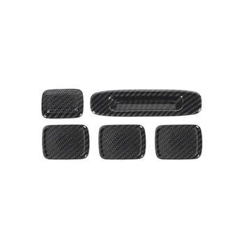 Для Chevrolet Silverado GMC Sierra 2014-2018 Комплект накладок для динамика на крыше, аксессуары для интерьера, ABS Углеродное волокно
