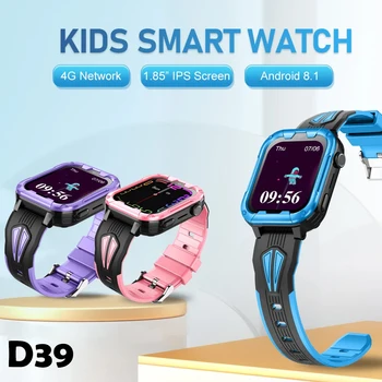D39 Роскошные 4G Детские Смарт-Часы SIM-Карта Вызов Голосового Чата SOS GPS LBS WIFI Камера Определения Местоположения Сигнализация Smartwatch Для IOS Android Детей