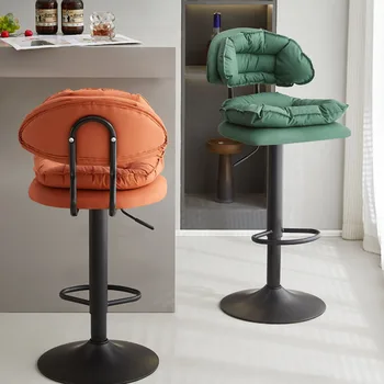 Современные барные стулья для гостиной, регулируемые черные барные стулья для кухни в гостиной, роскошная мебель для дома в скандинавском стиле Taburete Cocina Alto