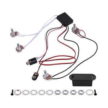 Схема предусилителя эквалайзера EQ-B2T, Электрическая басовая катушка, Аксессуары для электрогитары, звукосниматель для активных басов