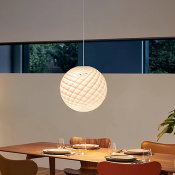 Датский дизайнер Patera Подвесной светильник в Скандинавском стиле Простая Подвесная лампа для гостиной Столовая Ресторан Акриловая Круглая Подвесная лампа
