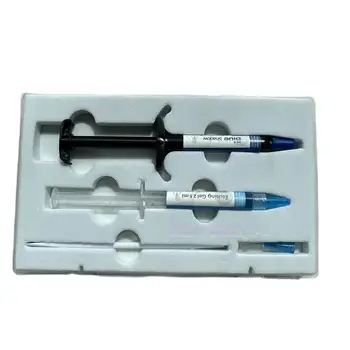 1 Комплект Стоматологического Ортодонтического Клея Light Cure Blue Glue Kit Система Склеивания Травитель кислотный Гель Light Cure Adhesive Paste