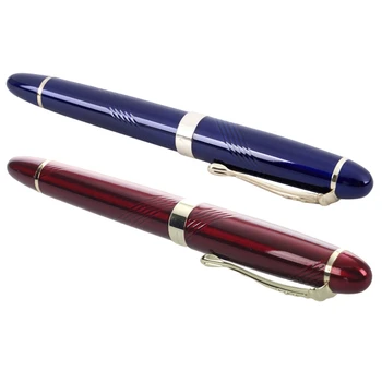 Авторучка JINHAO X450 18 KGP с широким пером 0,7 мм, из 2 предметов, красная и синяя