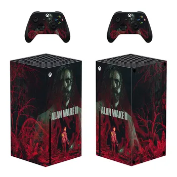 Наклейка-наклейка Alan Wake 2 для консоли Xbox Series X и виниловых скинов 2 контроллеров
