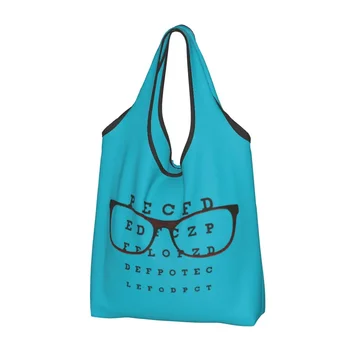 Очки с таблицей проверки зрения, сумка для покупок, сумка для покупок на заказ, большая портативная сумка для оптика, сумка для оптометриста