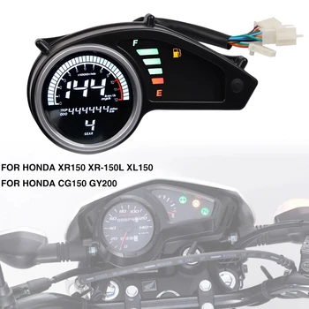 Тахометр мотоцикла ЖК-цифровой одометр спидометр с дисплеем переключения передач для Honda XR150 XR-150L XL150 CG150 GY200
