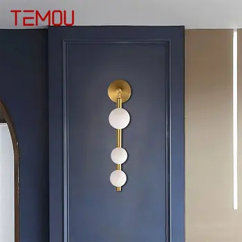 Настенные Светильники TEMOU Nordic Современные Простые Внутренние Светодиодные Декоративные Прикроватные Светильники