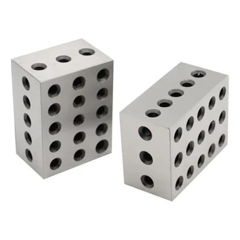 Блоки 2-3-4 дюйма, Подобранная пара, 23 отверстия 0,0003, Прецизионный шлифовальный станок, Установивший блоки HRC 55-62 (2-3-4 блока 0,0003 дюйма)