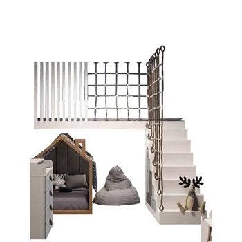 Современная минималистичная раскладушка, детская высокая и низкая кровать из массива дерева, верхняя и нижняя двухъярусные кровати по индивидуальному заказу