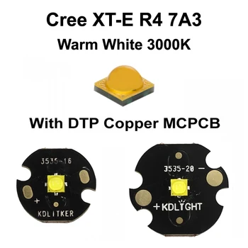 Новый светодиодный излучатель cree XT-E теплого белого цвета 3000K с медным MCPCB KDLITKER DTP (1 шт.)