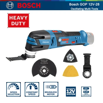 Bosch GOP 12V-28 Беспроводной осциллирующий многофункциональный инструмент Профессиональный 12 В 6 передач Бесщеточный шлифовальный станок с регулируемой скоростью вращения