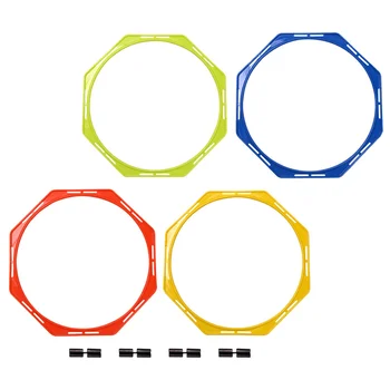 4шт Профессиональные футбольные Тренировочные кольца Портативные Кольца для скоростного поезда Тренировочные круги для ловкости