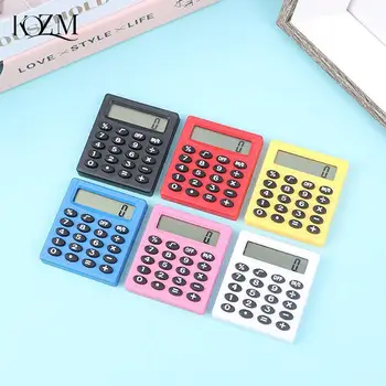 Маленький квадратный калькулятор Многофункциональный мини цветной школьный офисный электронный пластиковый калькулятор