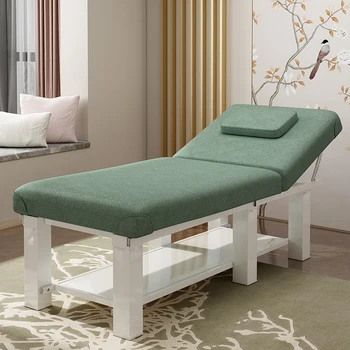 Портативная кровать для массажа ресниц, спа-массажер для лица, Массажный стол для ванной комнаты, Физиотерапия, Чистка ушей, Мебель для салона красоты Lit Pliant 50 МБ