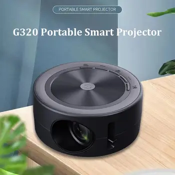 Портативный Мини-Проектор G320 1500 Люмен Поддерживает 1080p Smart TV Мобильный Телефон На Одном Экране Проектор Для Домашнего Кинотеатра на открытом воздухе