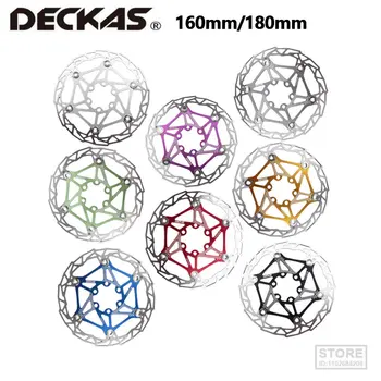 DECKAS ультралегкий MTB Тормозной диск для горного велосипеда с плавающими накладками 160 мм 180 мм 6 Болтовых Роторов Запчасти Аксессуары для велоспорта