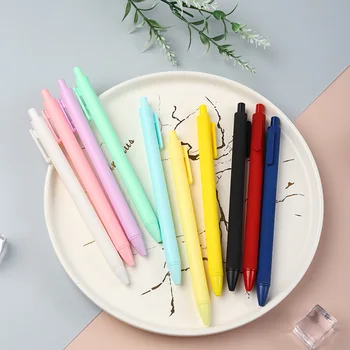 100ШТ Шариковая ручка Macaron карамельного цвета, Милые гелевые ручки для печати, канцелярские принадлежности, Студенческая ручка, Школьные канцелярские принадлежности Оптом