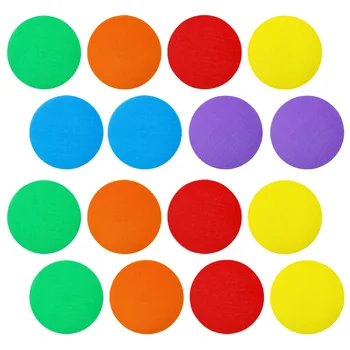 Наклейки-маркеры для ковра В классе 24шт Разноцветных точек для круга на полу, маркеры для ковра, нескользящие наклейки на пол, точки