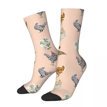Носки для цыплят Harajuku Супер Мягкие Чулки Всесезонные носки Аксессуары для рождественских подарков Унисекс