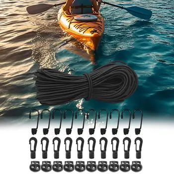 Эластичный банджи-амортизатор, брезентовый шнур, эластичная веревка для кемпинга, водных видов спорта