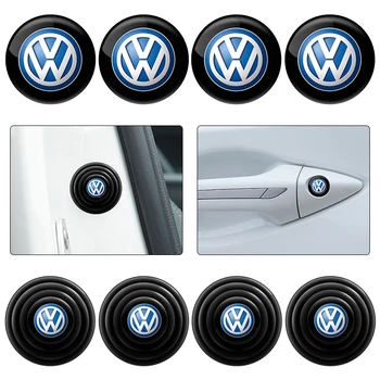Наклейки Для Защиты Замочной Скважины Двери Автомобиля, Амортизирующая Наклейка С Антишумовой Прокладкой Для Volkswagen VW PASSAT TIGUAN GOLF POLO TOUAREG