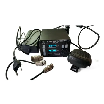 USDX SDR Приемопередатчик Всережимный 8-полосный КВ Радиолюбитель QRP CW Приемопередатчик Встроенный Антенный Тюнер ATU-100 Двойной OLED (Штепсельная вилка EU)