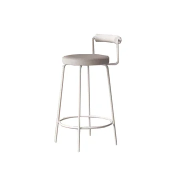 Дизайнерские скандинавские Современные простые барные стулья Высокий табурет Кухонная мебель Легкий барный стул с роскошной спинкой Стойка регистрации на дому Барные стулья