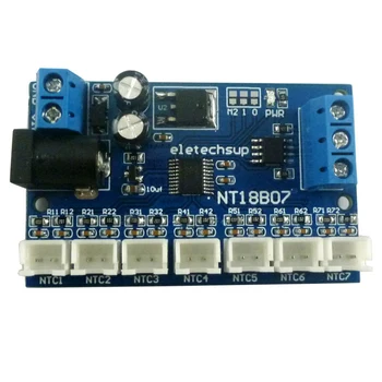 7-канальный датчик температуры RS485 NTC MODBUS RTU Безбумажный рекордер PLC NT18B07