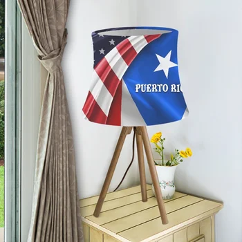 Крышка лампы, 3D печать флага Пуэрто-Рико, абажур, прикроватная лампа, Печать по запросу Абажуров и ламп, крышка для настольного фонаря