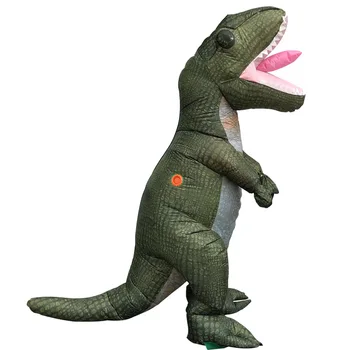 Надувной костюм динозавра T-Rex для вечеринки в Пурим на Хэллоуин, косплей, необычные надувные костюмы, платье талисмана из мультфильма Аниме для взрослых детей