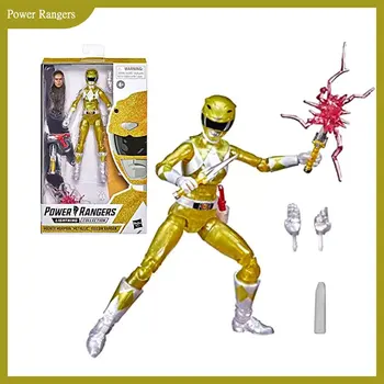 Могучие рейнджеры, коллекция Yellow Ranger Lightning, металлическая 6-дюймовая фигурка, Коллекционная модель, Кукла, игрушка в подарок