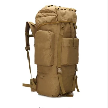 65 л, Большая емкость, Походный лагерь, Альпинизм, пеший туризм, Водонепроницаемая сумка для багажа, рюкзак, Тактический военный рюкзак с дождевиком