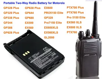 Аккумулятор Cameron Sino 1800 мАч для Motorola EX500, EX560, EX600, GL2000, GP329, GP344, GP388, GP644, GP688, PTX700 Plus, PTX760,