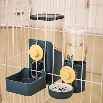 Прочная Емкость Кормушки Для Домашних Животных Подвесная Станция Дозатора Воды для Домашних Животных для Собак Кошек Небольшой Автоматический Гравитационный Кролик для Щенка