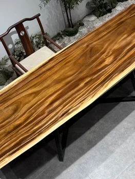 Оригинальный стол из массива дерева Ba Hua wood big board tea 2 чайных столика обеденный стол письменный стол Aokan мебель из черного ореха