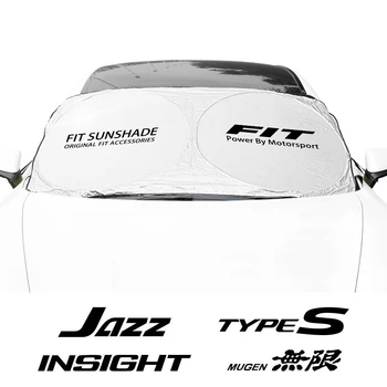 Солнцезащитные Козырьки На Лобовом Стекле Автомобиля, Защита От Ультрафиолета, Защита Для Штор, Аксессуары Для Honda Fit Insight Jazz Mugen RR SI VTI Type R S