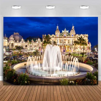 Фон казино, Игорно-развлекательный комплекс Монте-Карло в Монте-Карло, Монако, фон вечеринки по случаю дня рождения в Лас-Вегасе