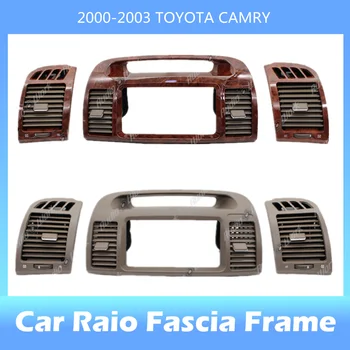 Новая приборная панель радиоприемника для Toyota Camry 5 2002 2003 2004 2005 2006, Передняя панель для автоматической стереосистемы, рамка CD DVD + жгут проводов